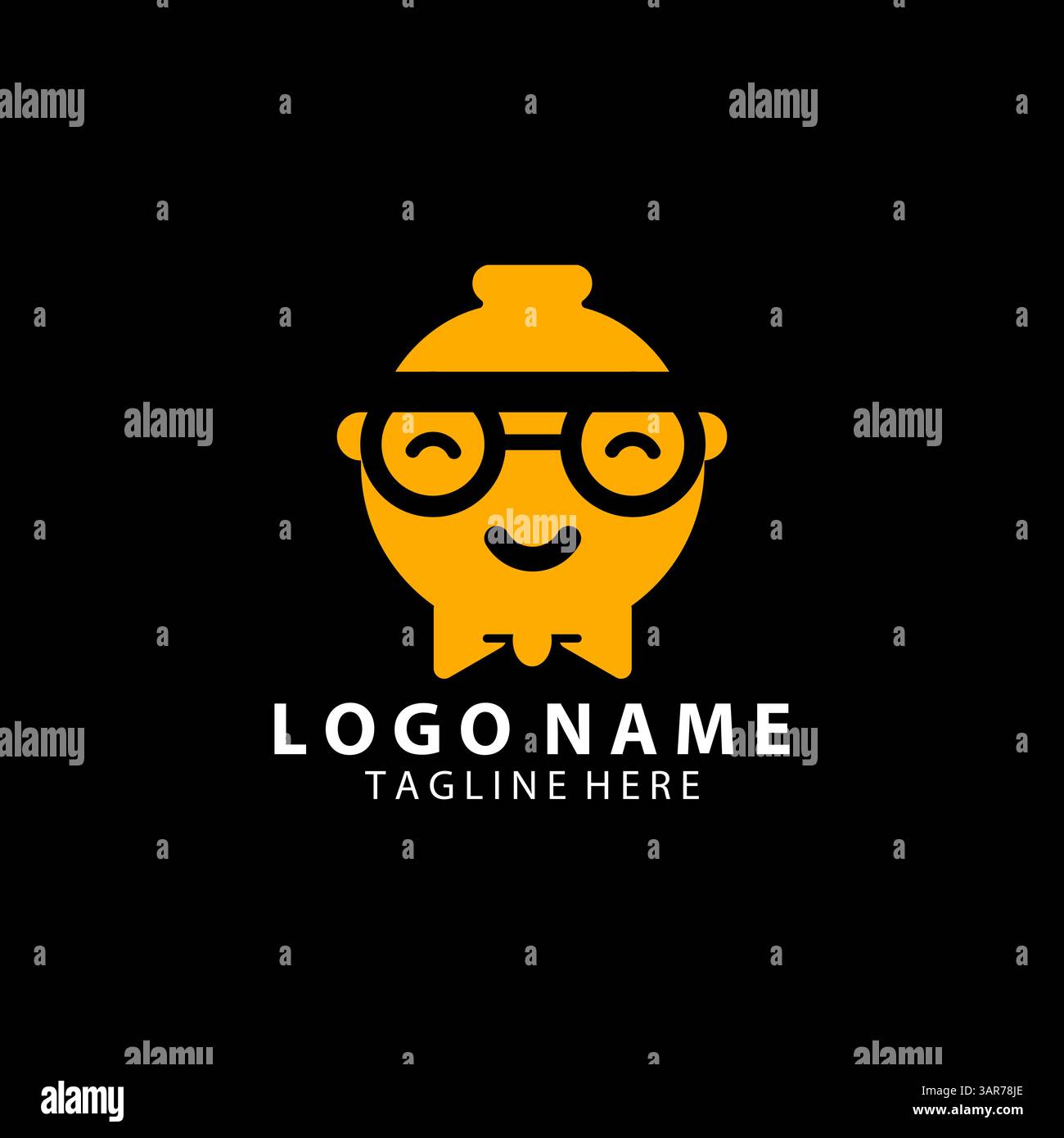 mr pot logo design vector Stock Vector