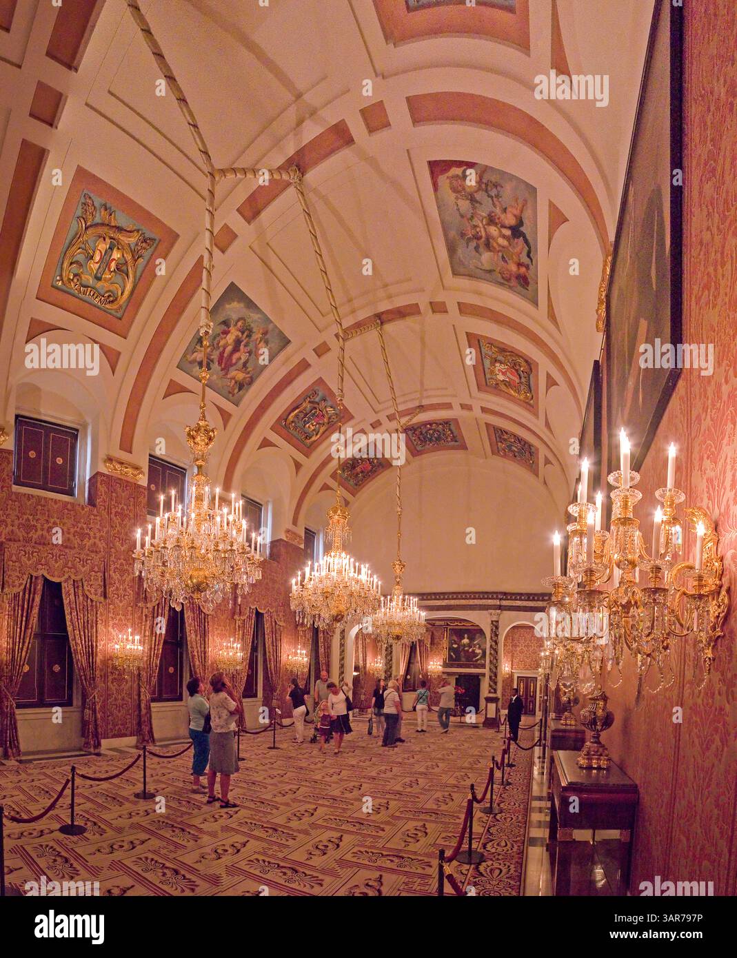 Interior Royal Palace, Amsterdam, , Noord-Holland, Netherlands, Rene van der Meer Stock Photo