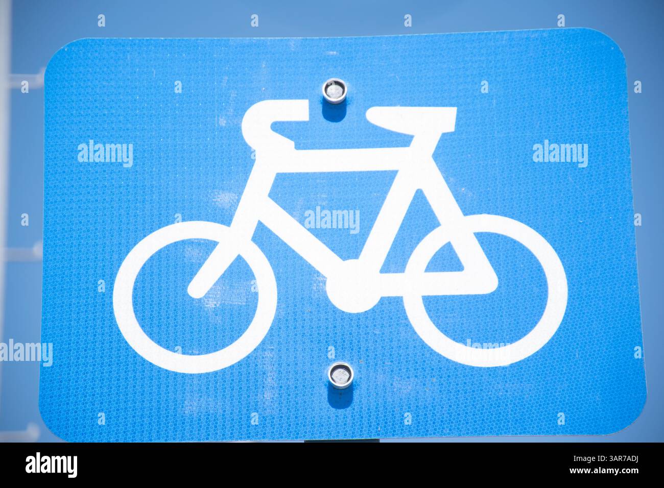 Bike lane sign in Perth, Western Australia. Bike way from Perth City to ...