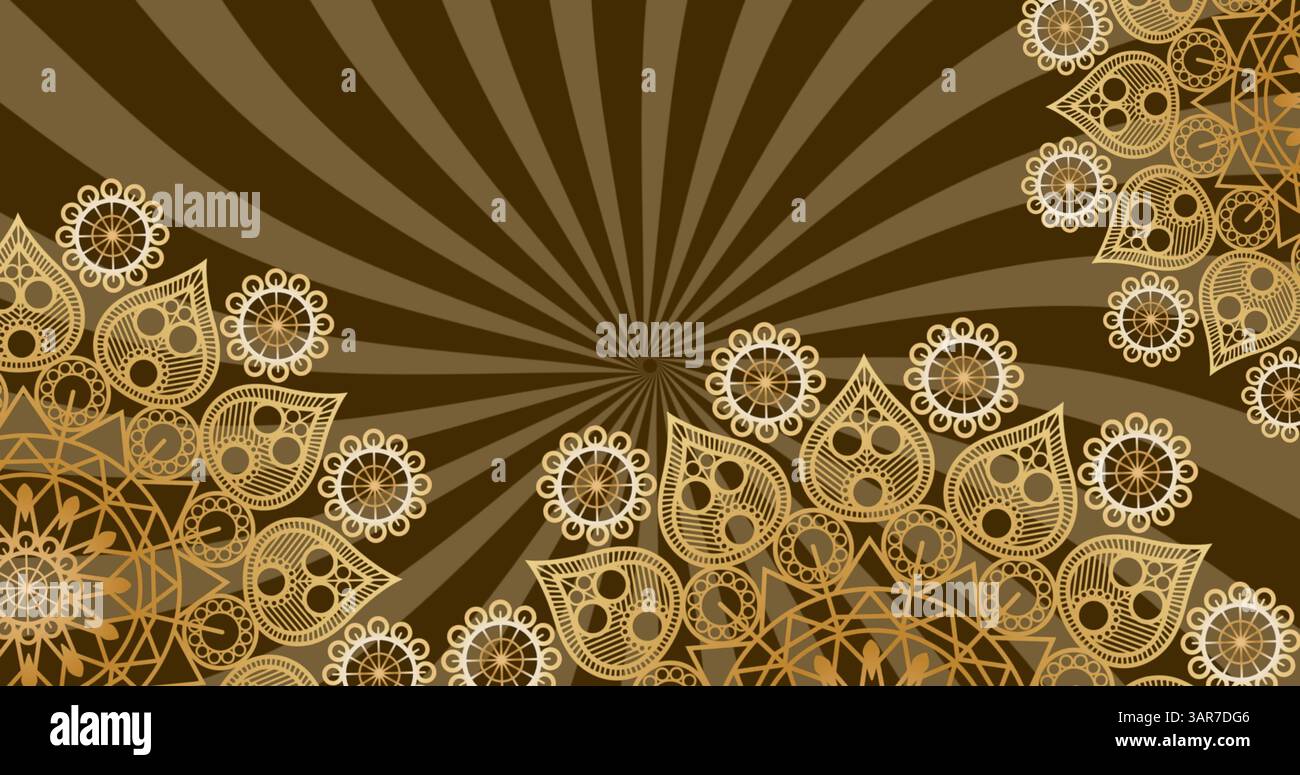 Abstract gold circles hypnotic movement hi-res stock photography and ...