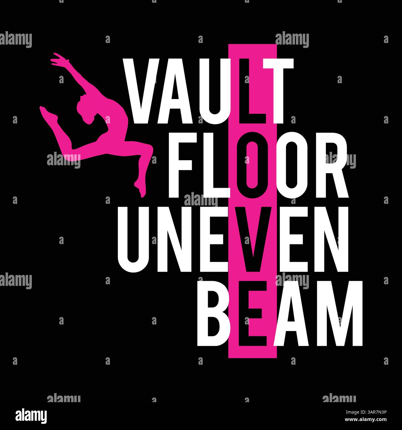 Vault floor uneven beam. Love gymnastics. Gymnast t shirt design ...