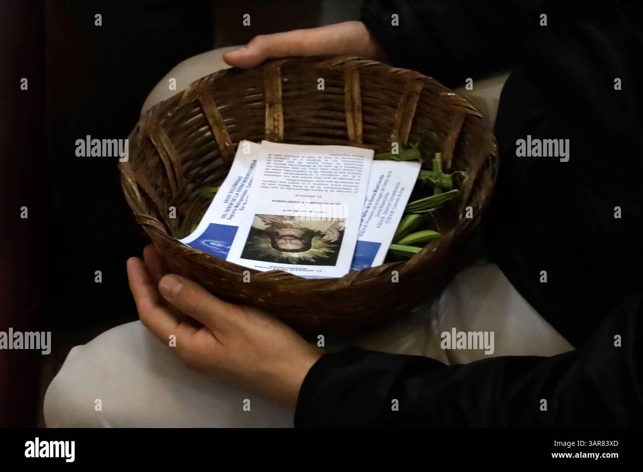 Palm Sunday Celebration In Mexico A Catholic Faithful Holds Religious palm-sunday-celebration-in-mexico-a-catholic-faithful-holds-religious