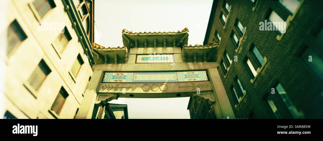 Buildings in a city, Chinatown, Montreal, Quebec, Canada Stock Photo