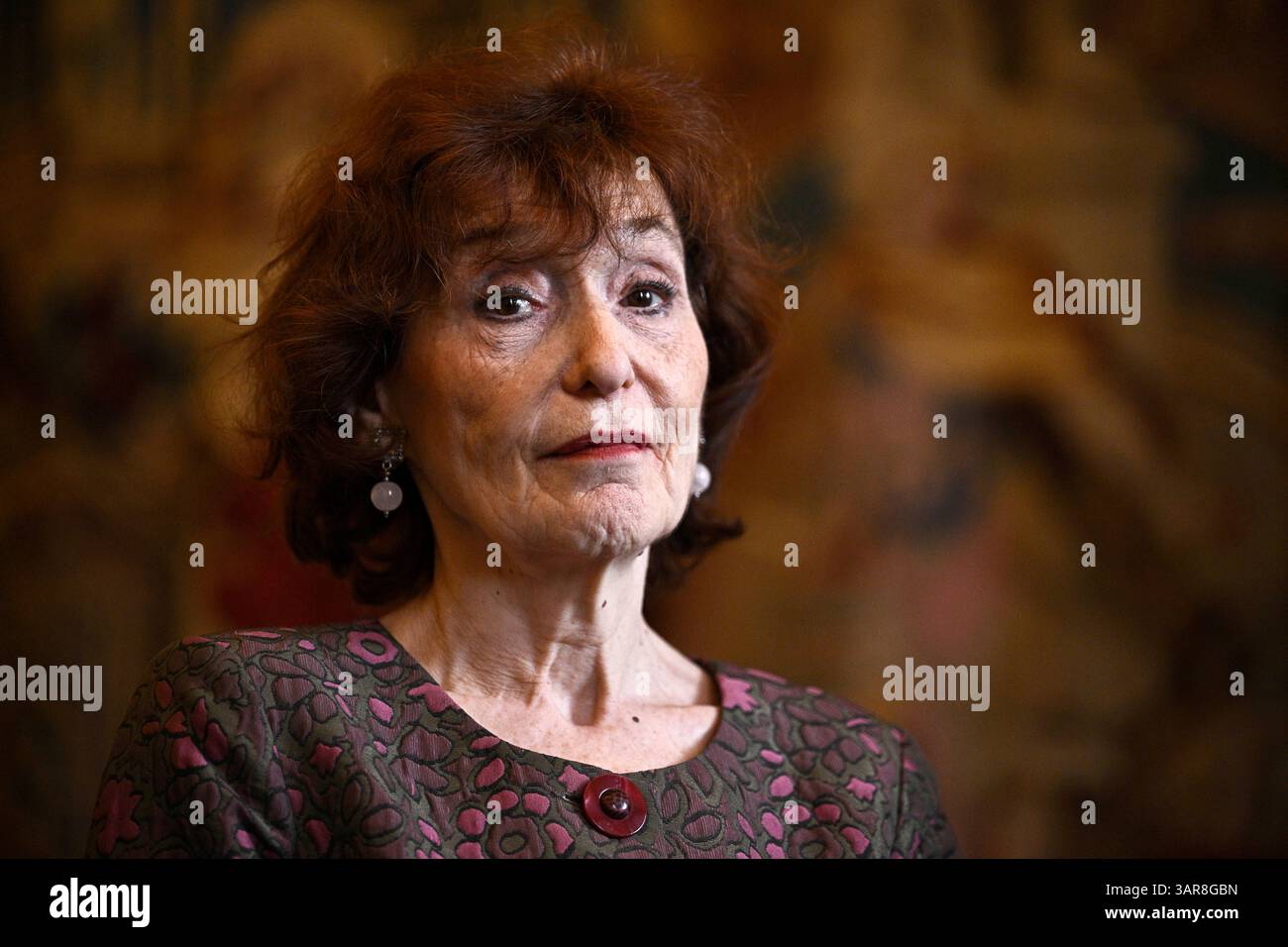 President of the support commitee Noelle Lenoir, is photographed during ...