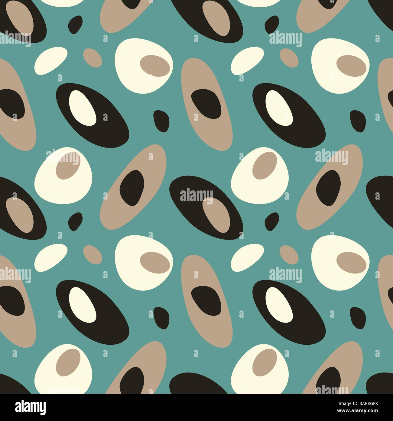 Smooth Pattern Design Abstract bright pattern with stones, pebbles, smooth soft forms of ...