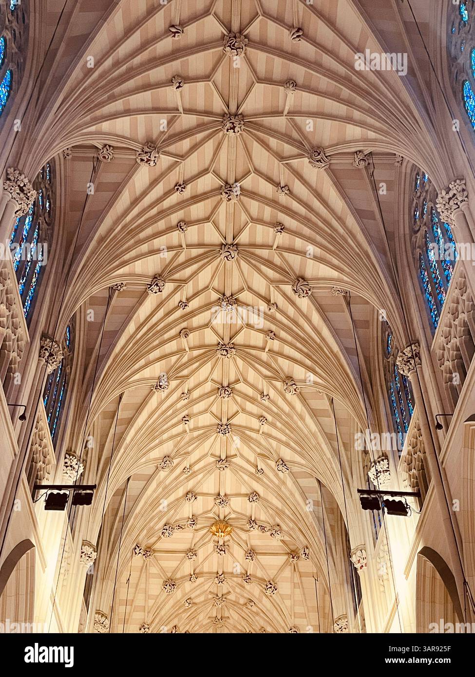 St. Patrick's Cathedral in the heart of Manhattan, is the home of the New York diocese and Cardinal Dolan, 2025, New York City, USA - Smartphone Captured Stock Image