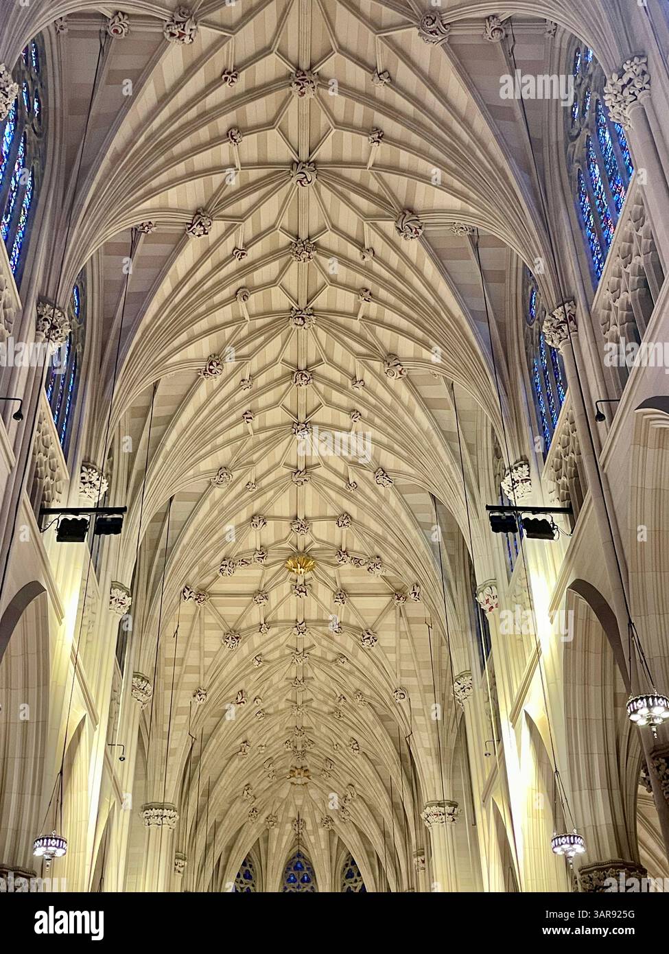 St. Patrick's Cathedral in the heart of Manhattan, is the home of the New York diocese and Cardinal Dolan, 2025, New York City, USA - Smartphone Captured Stock Image