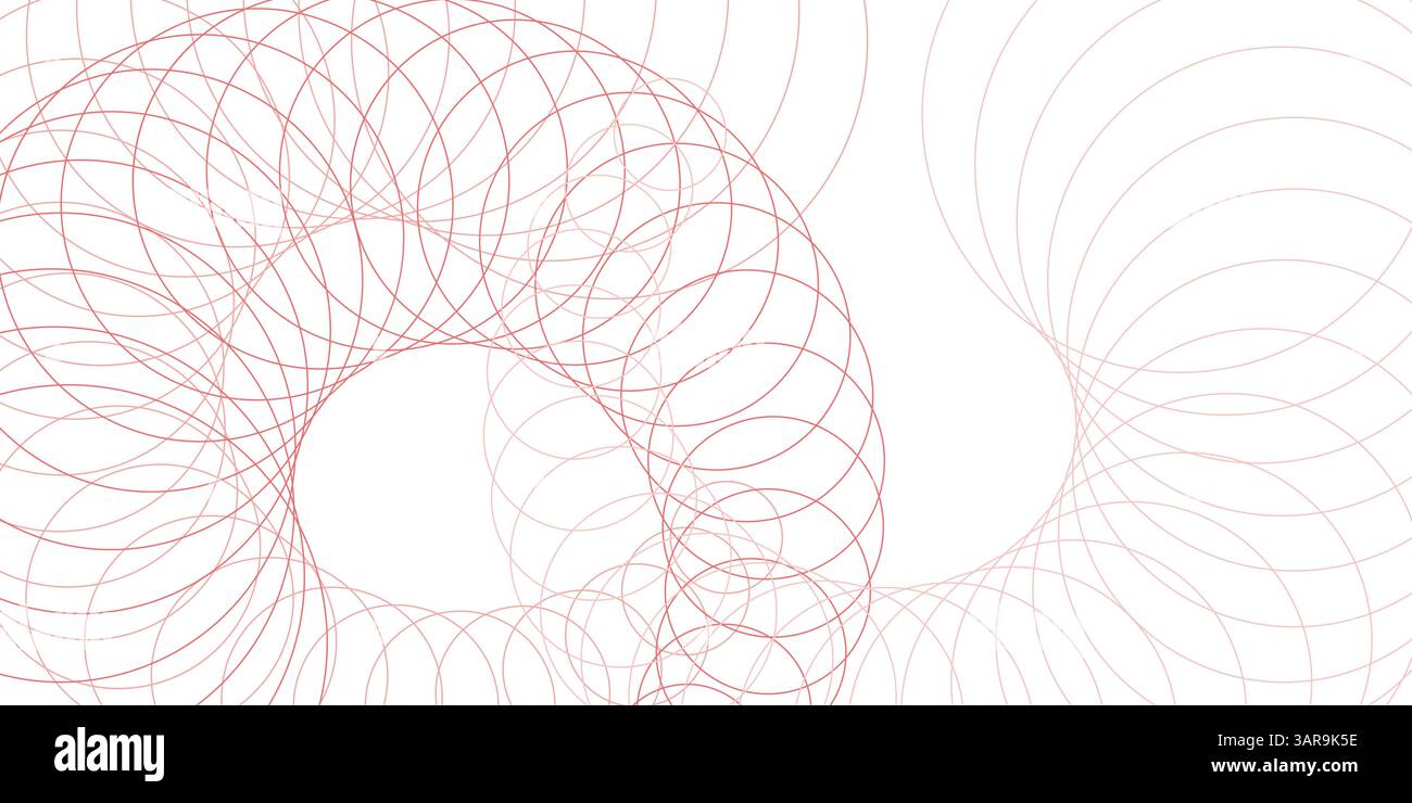 An abstract vector graphic featuring intricate colorful circles and ...