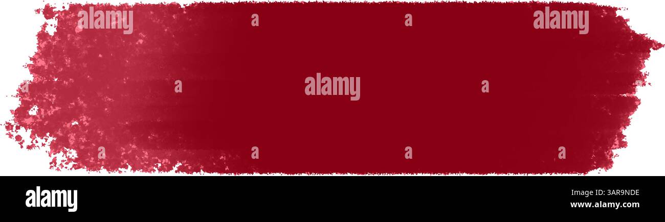 red brush stroke isolated on white background. red ink paint, grunge ...