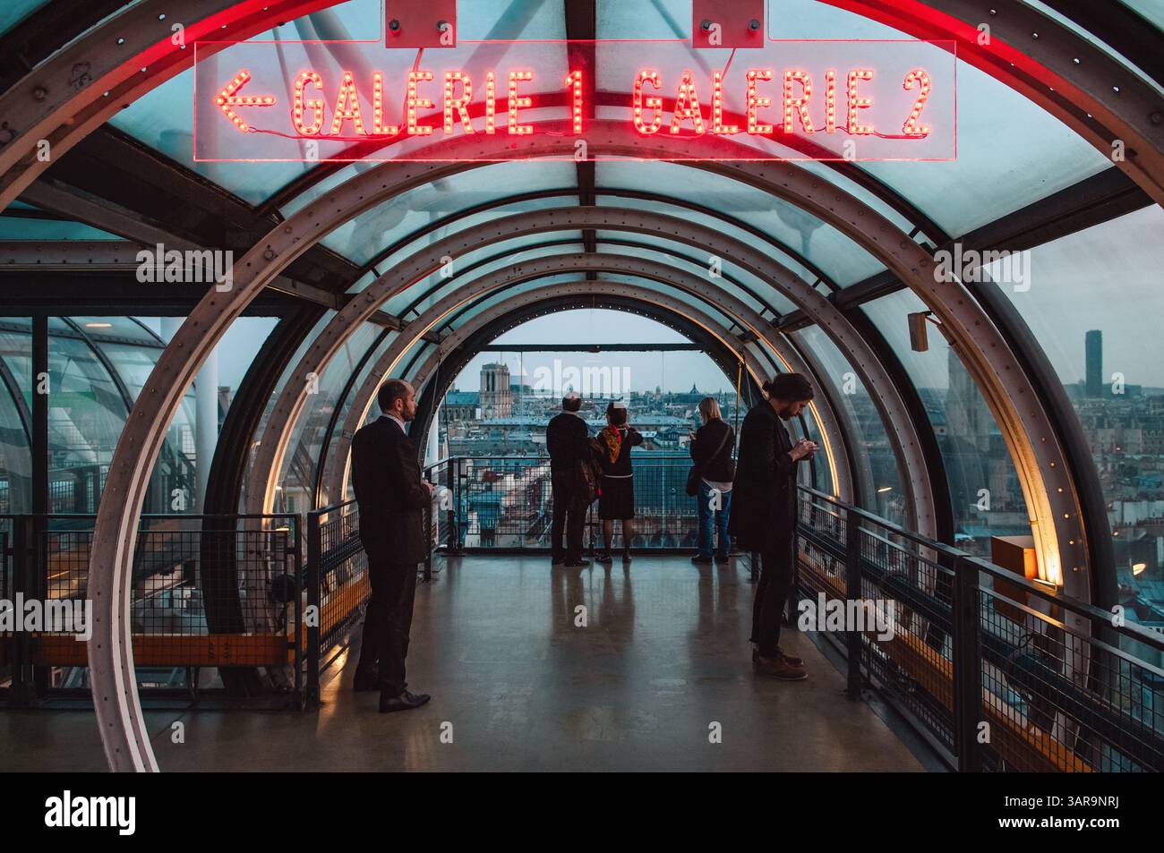 Visitors in observation tunnel hi-res stock photography and images - Alamy