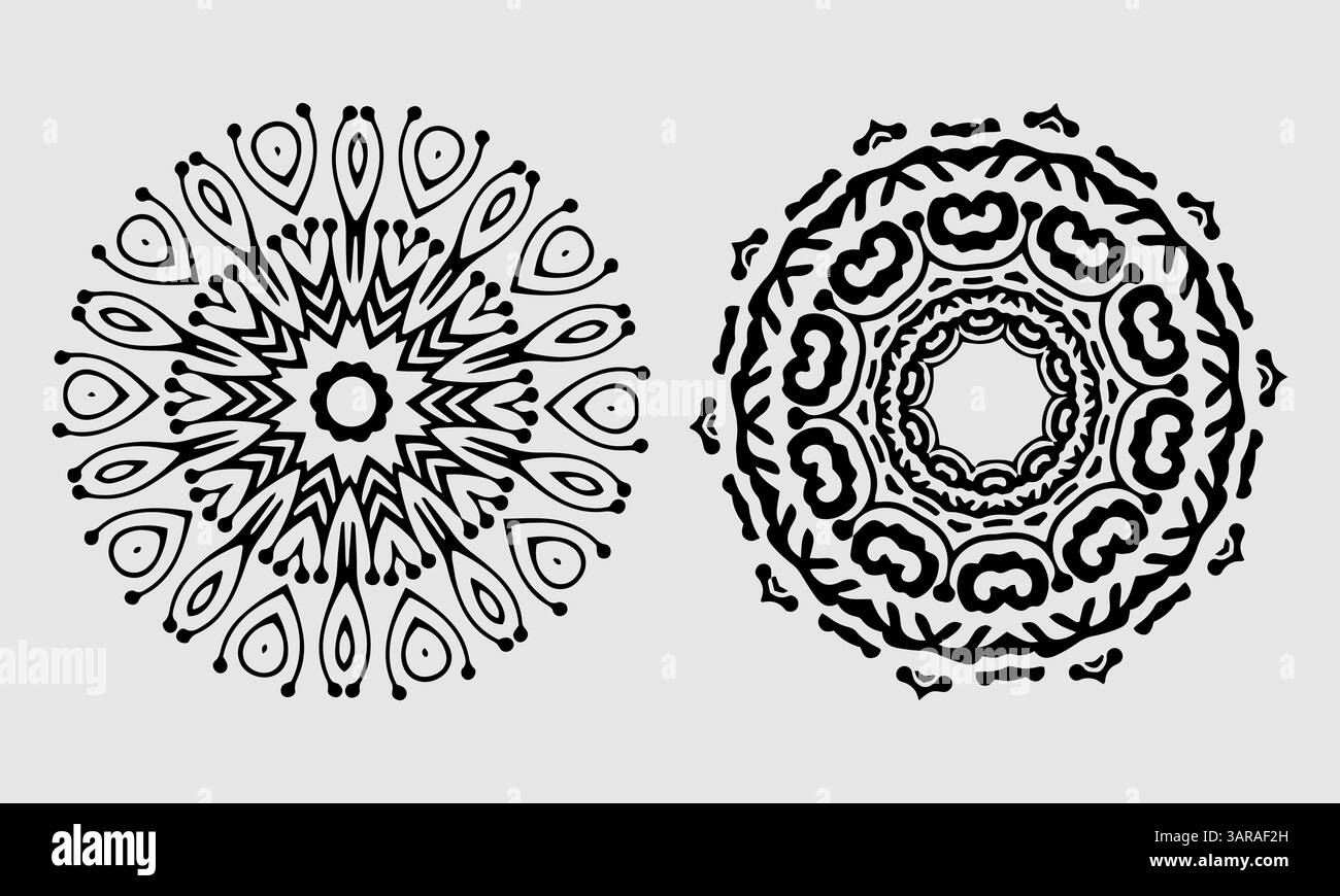 Decorative linear design for greeting cards Stock Vector Image & Art ...