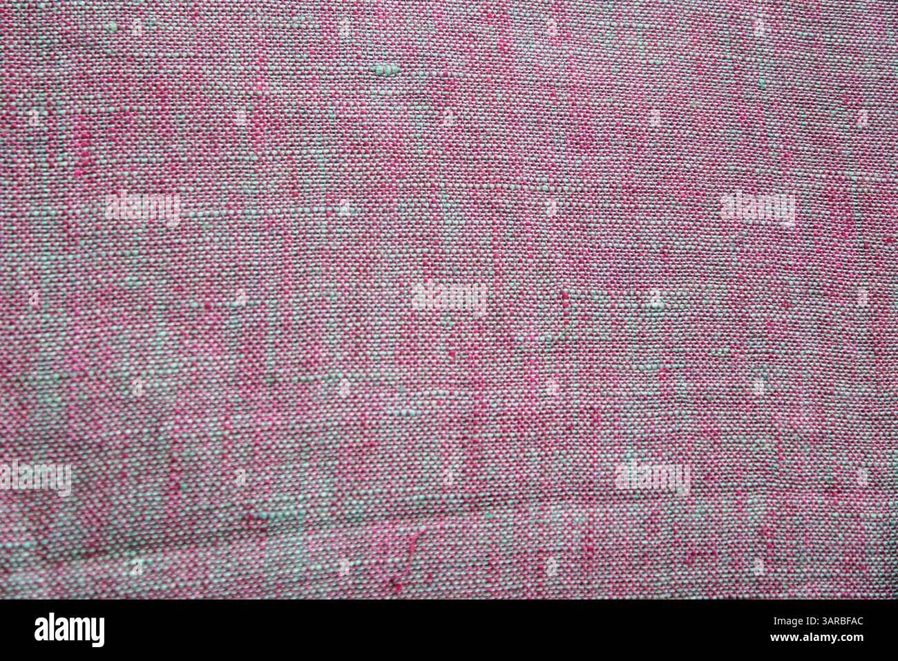Purple linen fabric texture closeup as textile background Stock Photo