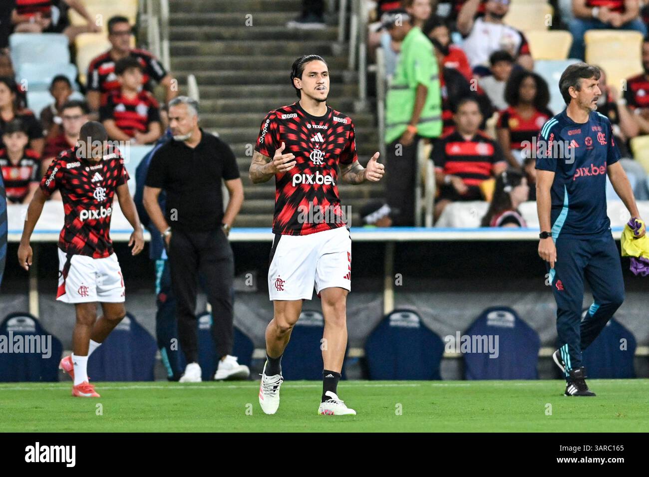 Rio, Brazil - Abril 16, 2025: Pedro player during the game between