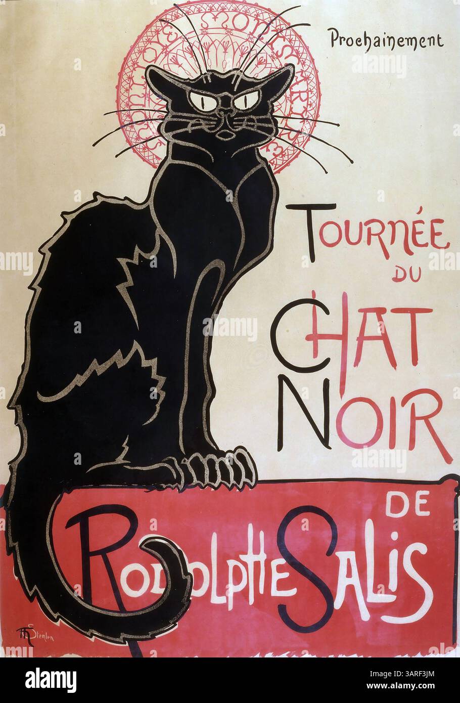 Black cat poster french hi-res stock photography and images - Alamy