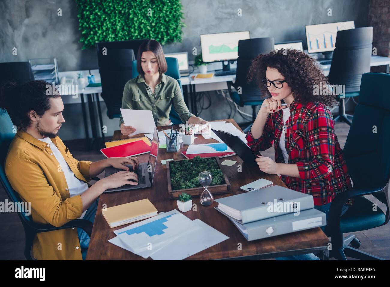 Diverse Group of Young Professionals Collaborating in Modern Office ...