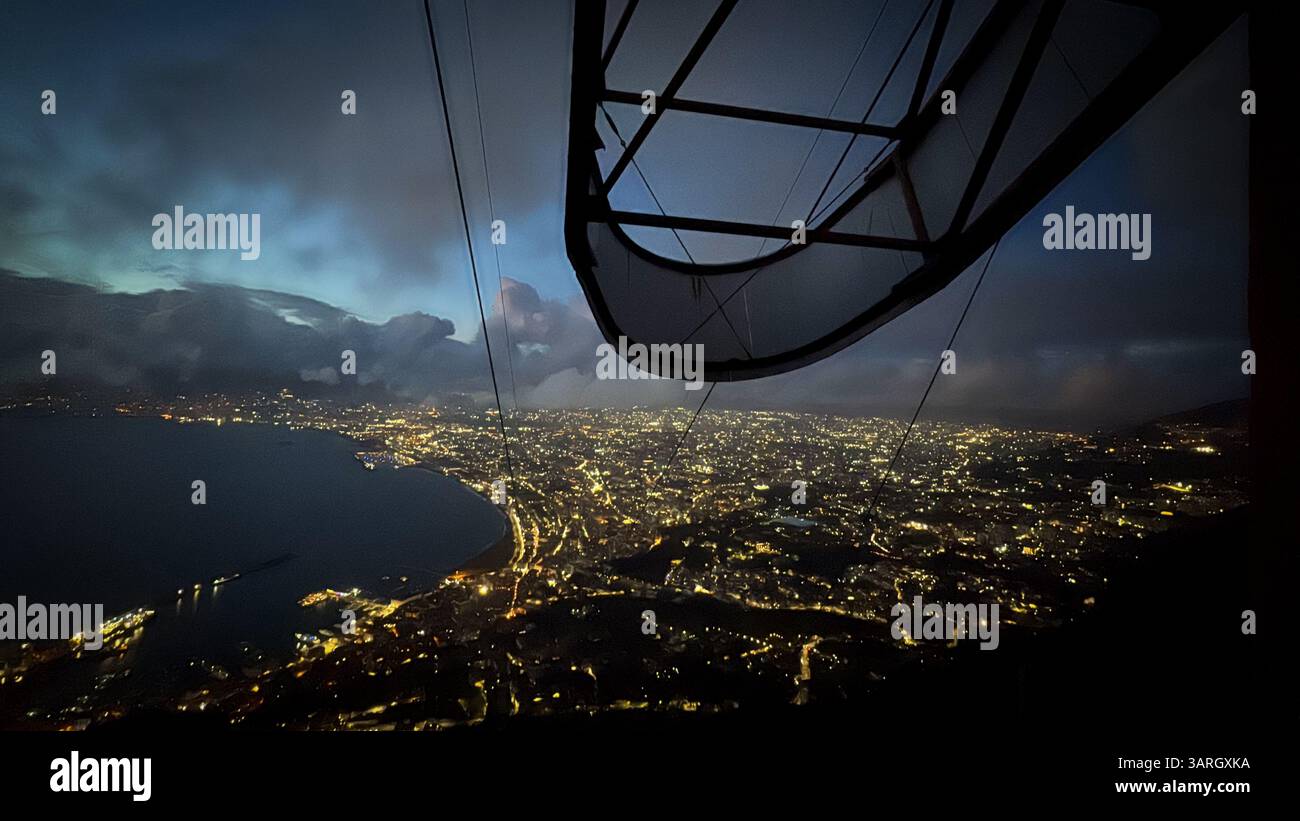 Castellamare Di Stabia, Italia. 17th Apr, 2025. Castellammare di Stabia April 17, 2025 Faito cableway, a cabin falls after a cable breaks. "Four victims and one seriously injured" Photo:Alessandro Garofalo/LaPresse Credit: LaPresse/Alamy Live News Stock Photo