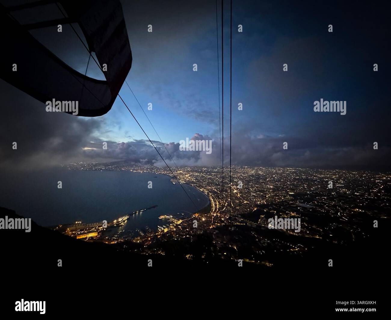 Castellamare Di Stabia, Italia. 17th Apr, 2025. Castellammare di Stabia April 17, 2025 Faito cableway, a cabin falls after a cable breaks. "Four victims and one seriously injured" Photo:Alessandro Garofalo/LaPresse Credit: LaPresse/Alamy Live News Stock Photo