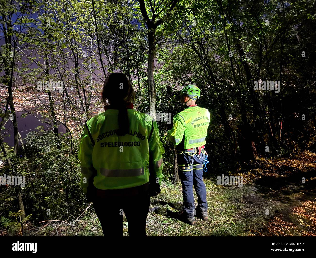Castellamare Di Stabia, Italia. 17th Apr, 2025. Castellammare di Stabia April 17, 2025 Faito cableway, a cabin falls after a cable breaks. "Four victims and one seriously injured" Photo:Alessandro Garofalo/LaPresse Credit: LaPresse/Alamy Live News Stock Photo