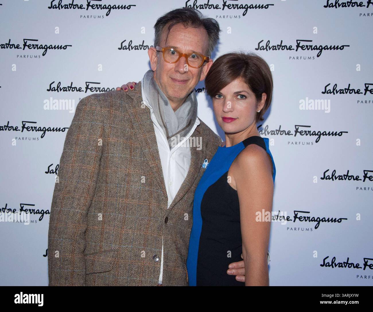 May 15, 2013 - Colombia - BogotÃ 16 de mayo de 2013. Fotos sociales del lanzamiento del perfume Salvatore Ferragamo. de izquierda a derecha: El mono Casas y Alexandra Pumarejo. CrÃ©dito: CEET FotÃ³grafo: Diana SÃnchez (Credit Image: © El Tiempo/GDA/ZUMAPRESS.com) Stock Photo