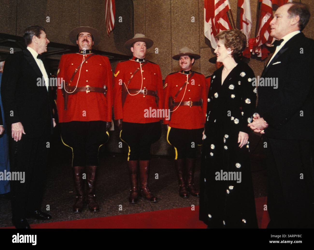 Reagan Rudeau 10 March 1981: Washington, DC, USA; President Ronald Reagan, Nancy ...