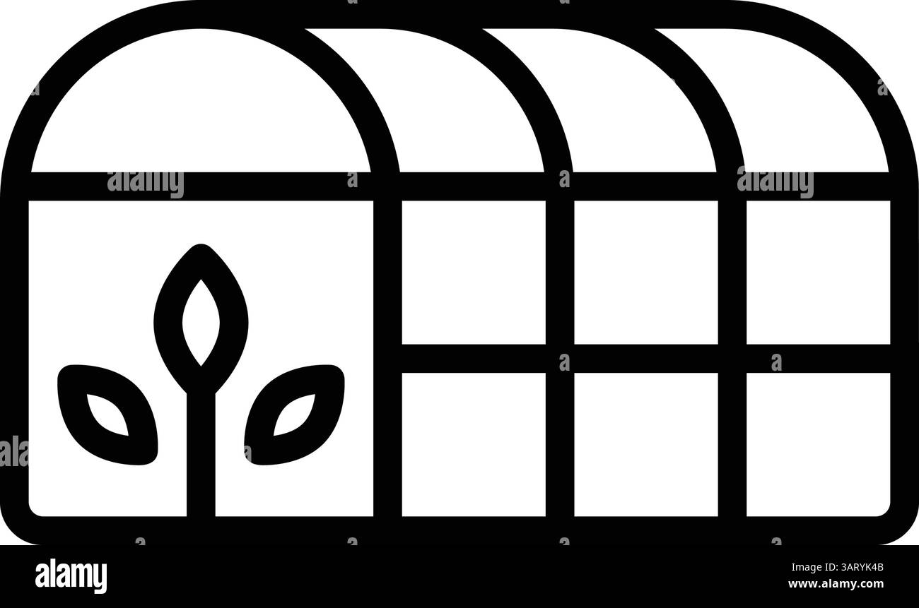 Greenhouse silhouette Stock Vector Images - Alamy