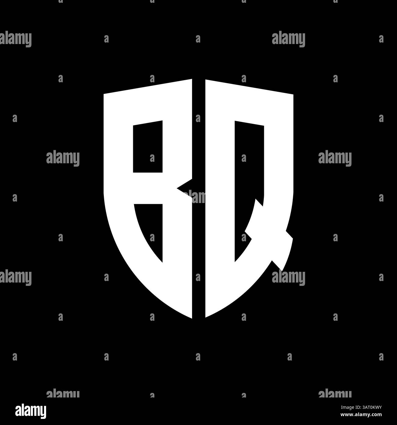 Qb letter design Black and White Stock Photos & Images - Alamy