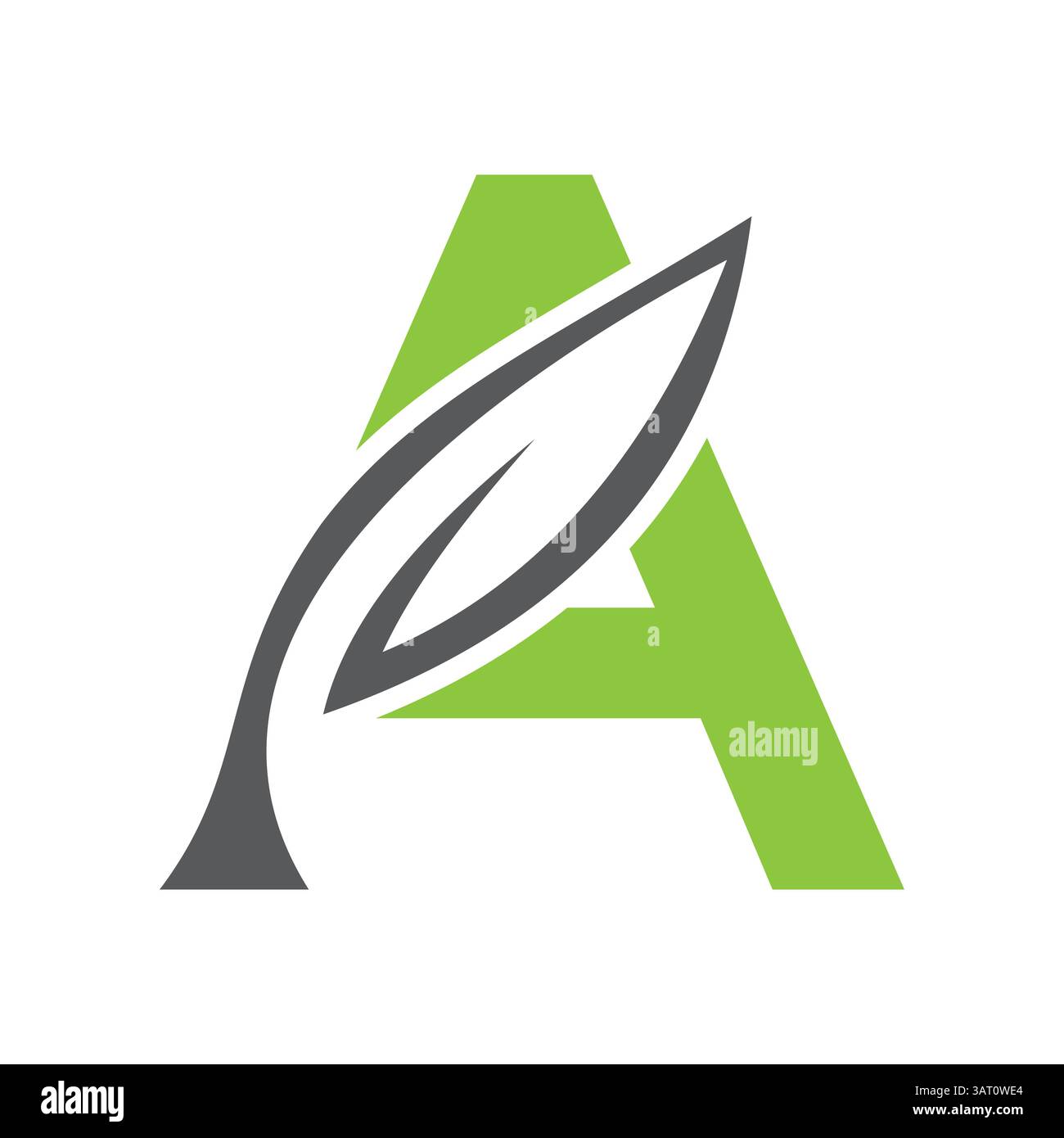 Initial Letter W Leaf Logo Design. Ecology Symbol Vector Template Stock Vector