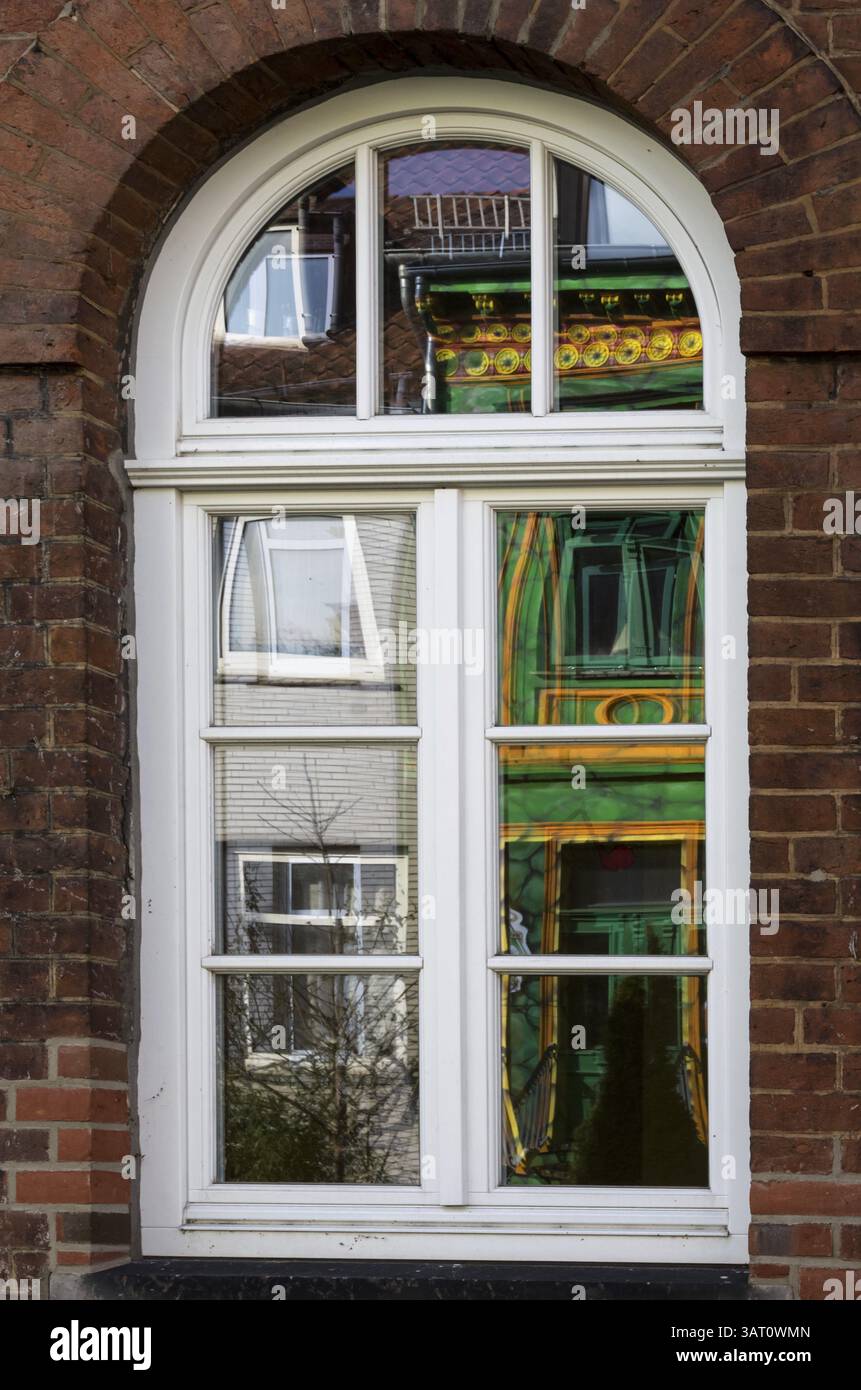 Reflection in the window Stock Photo