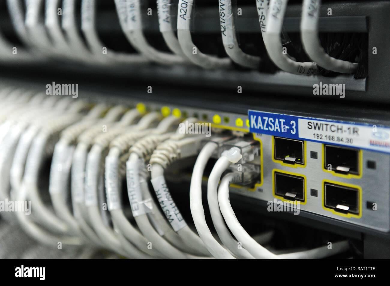 Device for receiving digital data from the KAZSAT space satellite Stock ...