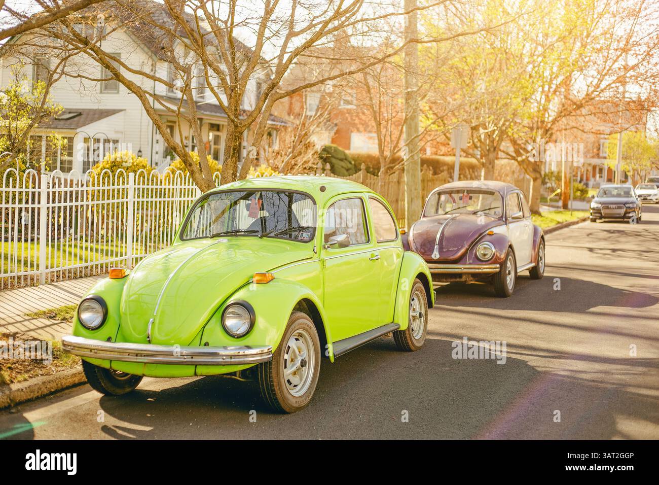 Rounded compact car parked hi-res stock photography and images - Alamy