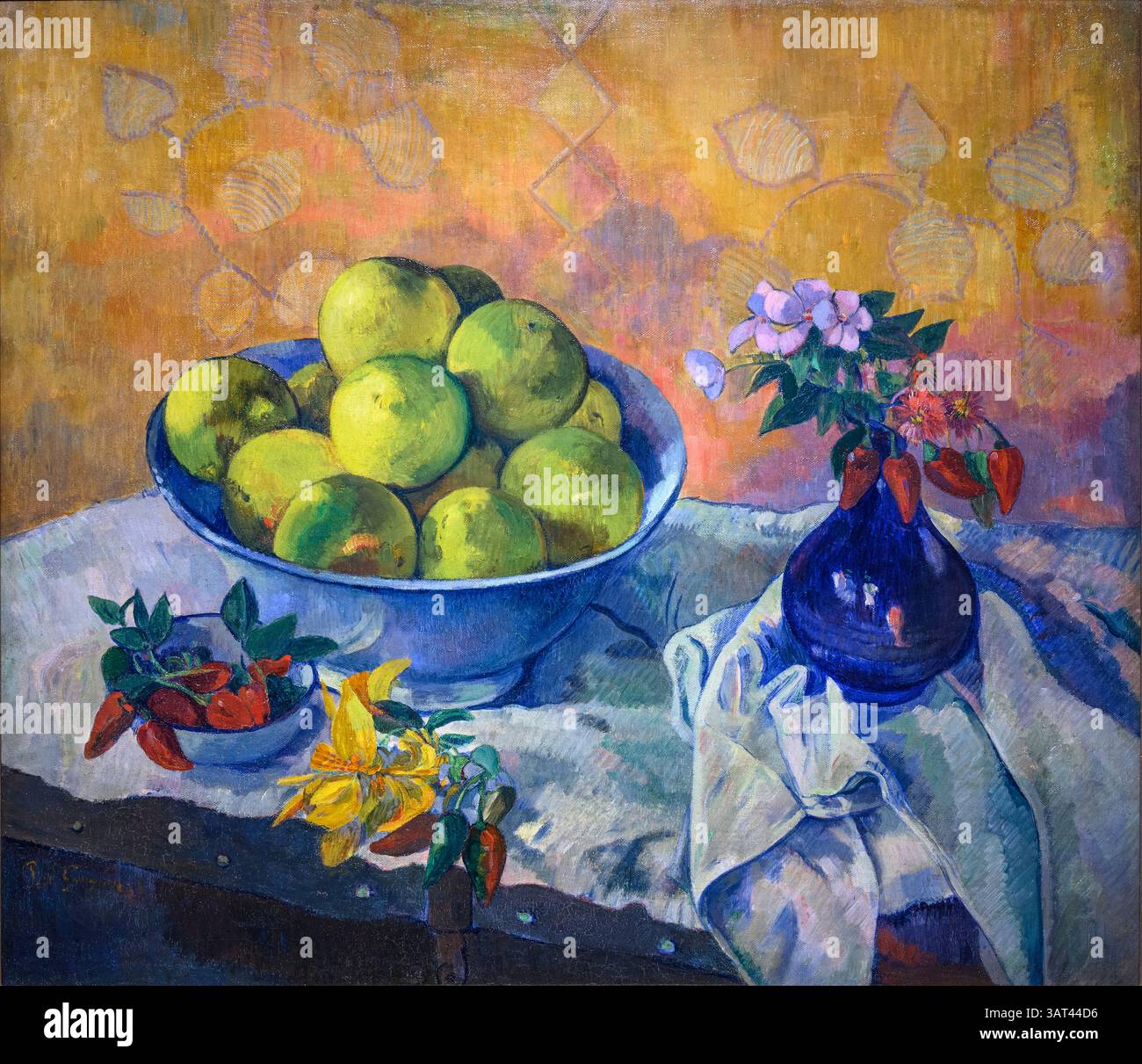 PAUL GAUGUIN (1848-1903)  Still life with grapefruits. Oil on canvas 1901/2.  In the Basil & Elise Goulandris Foundation, Athens, Greece Stock Photo