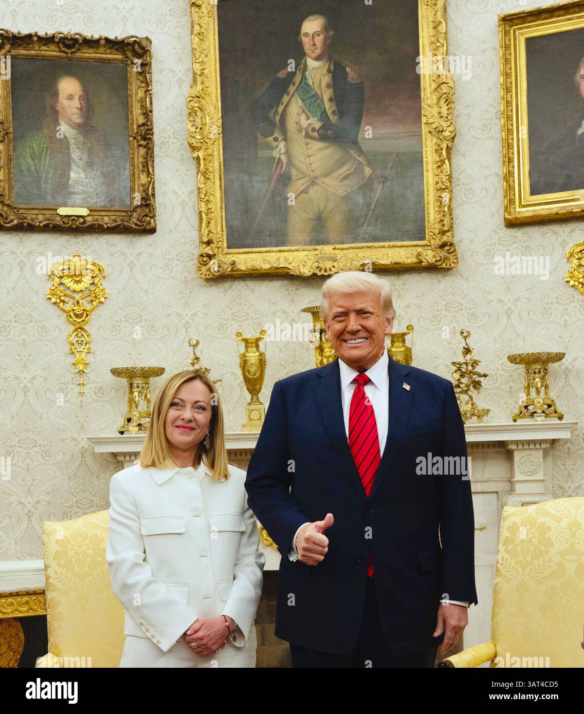 USA, Washington, 17 April, 2025 - Italian Prime Minister Giorgia Meloni ...