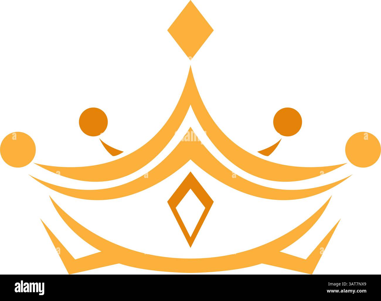 King crown logo design illustration Stock Vector Image & Art - Alamy