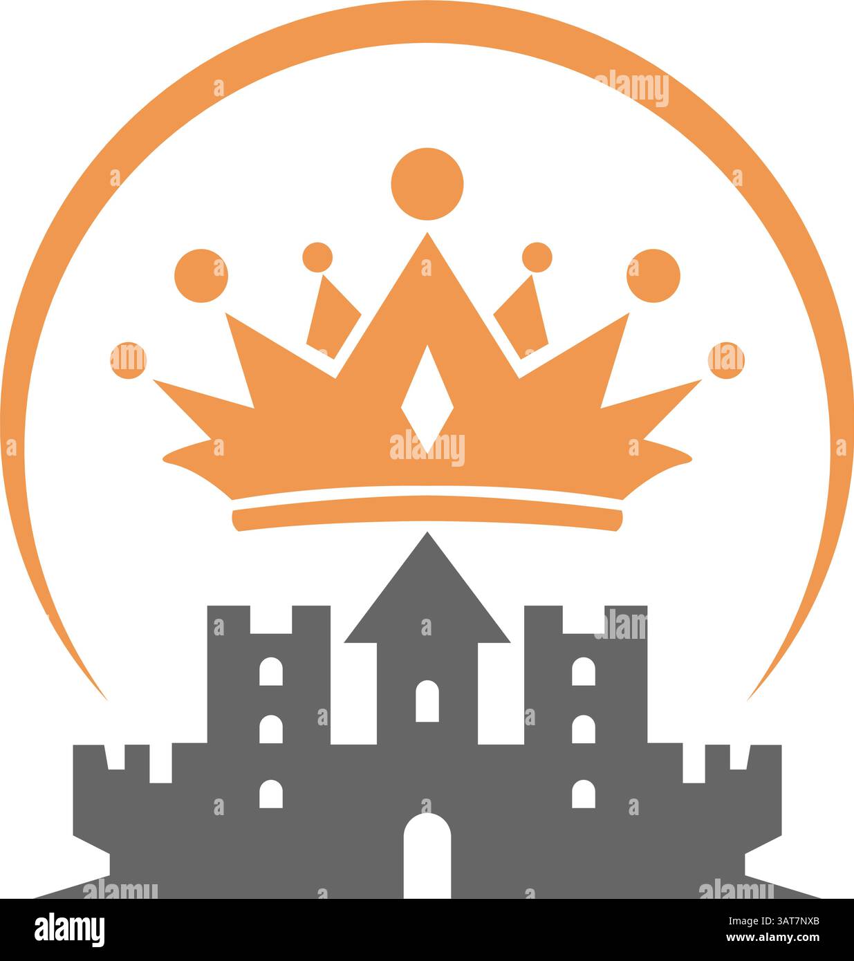 King crown logo design illustration Stock Vector Image & Art - Alamy