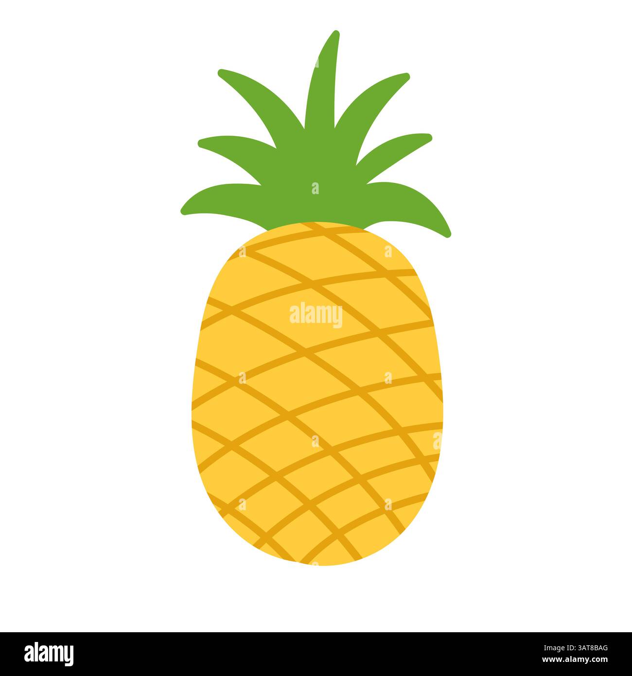 Pineapple fruit hand drawn vector illustration Stock Vector Image & Art ...