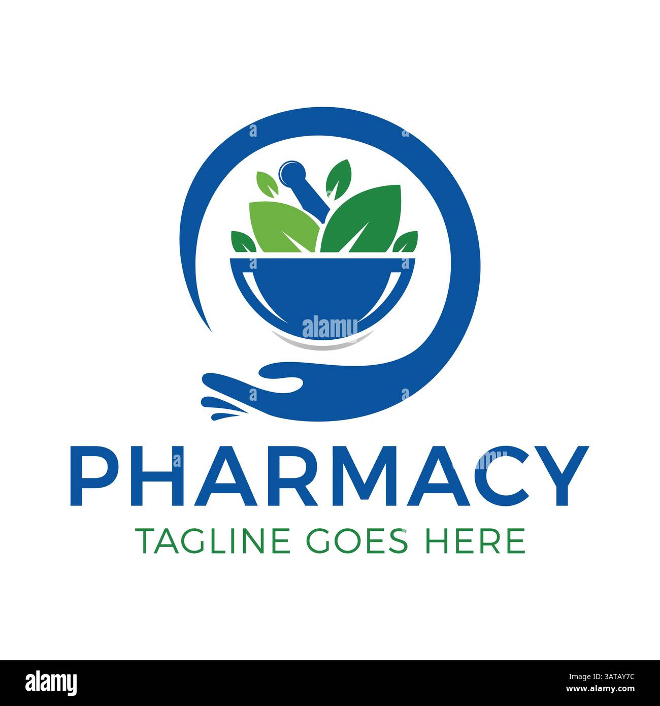 Pharmacy Herbal Medical Medicine Logo Design Vector. Illustration EPS ...