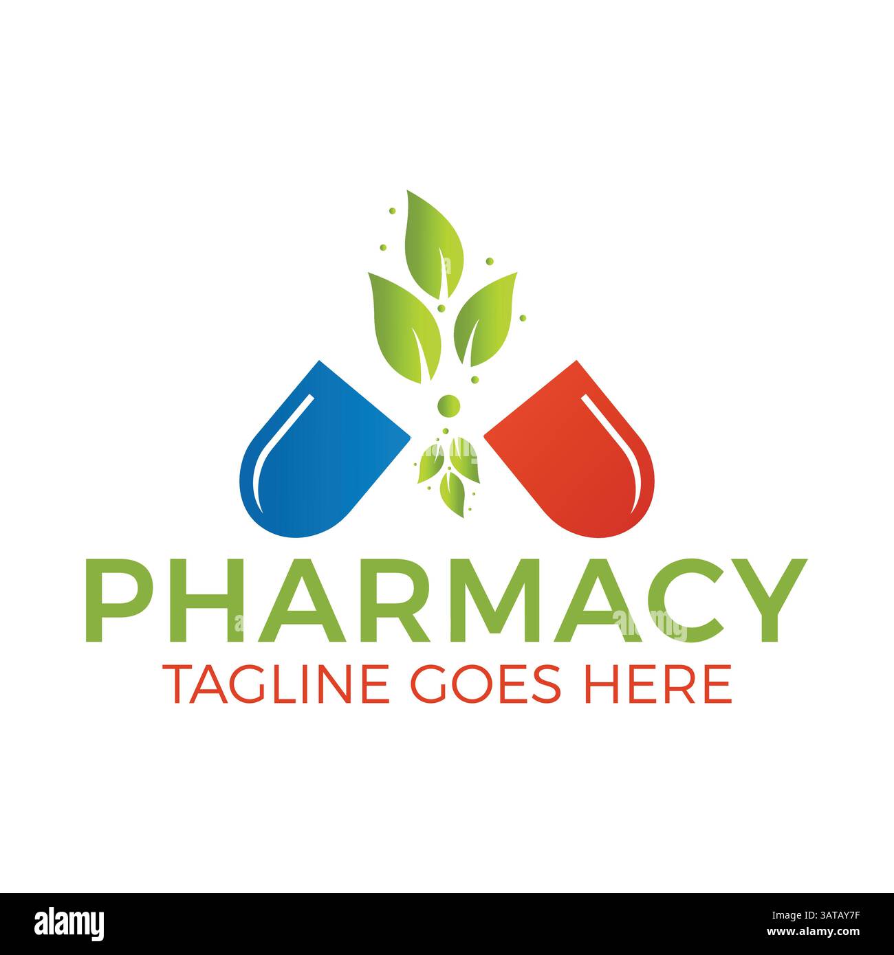 Pharmacy Herbal Medical Medicine Logo Design Vector. Illustration EPS ...