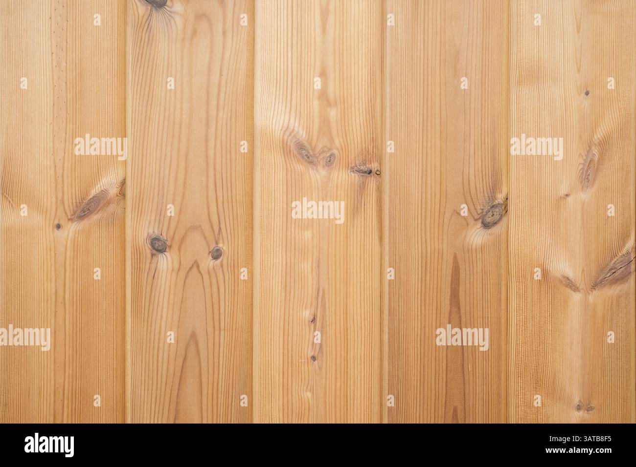 Wooden facade made from thermowood Stock Photo