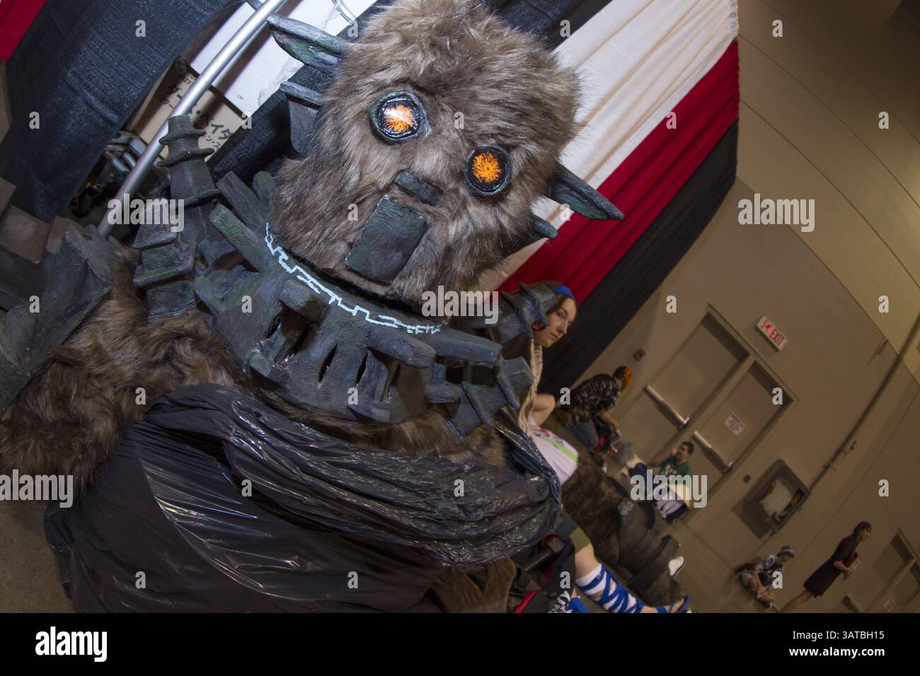 Aug. 24, 2013 - Toronto, Ontario, Canada - A girl is seen with her disassembled wookie like character at Fan Expo Canada 2013 held in the Toronto Convention Centre. (Credit Image: ? Christopher Drost/SHIFT digital/ZUMAPRESS.com) Stock Photo
