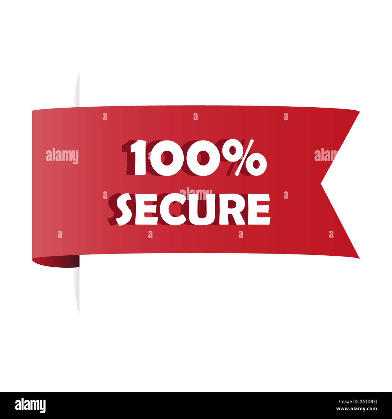 Secure Ribbon Trustable Stock Vector Images - Alamy