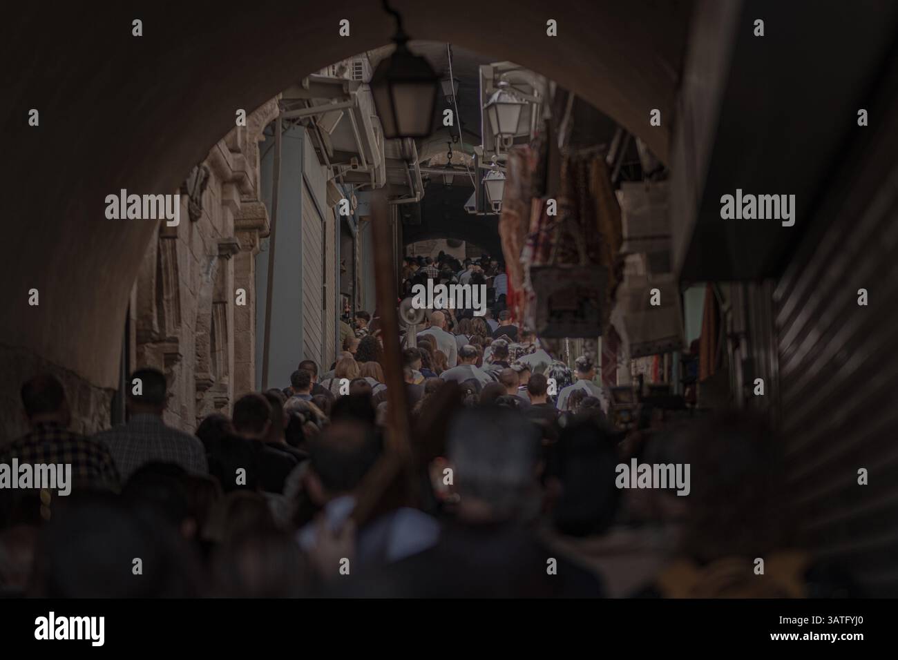 April 18, 2025, Jerusalem, Tel Aviv, Israel: Thousands join stations of ...