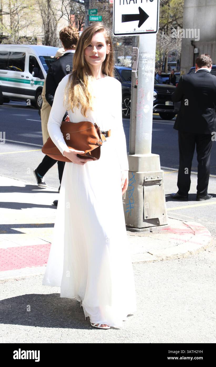 April 17, 2025 Hannah Dodd attend Ralph Lauren Collection 2025 Fall ...