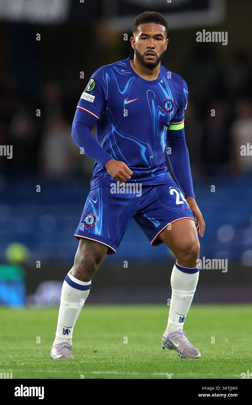 London, UK. 17th Apr, 2025. Reece James of Chelsea during the Chelsea ...