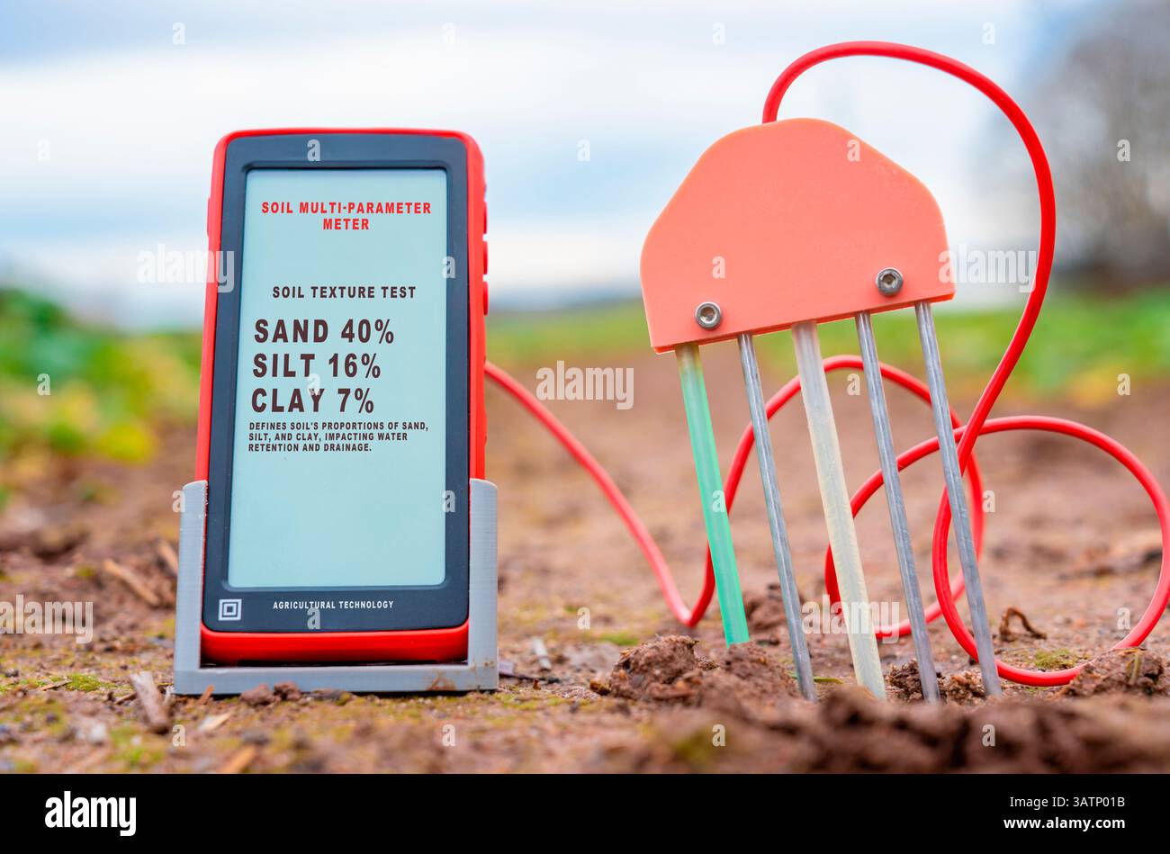 Soil texture soil test. Defines soil's proportions of sand, silt, and ...