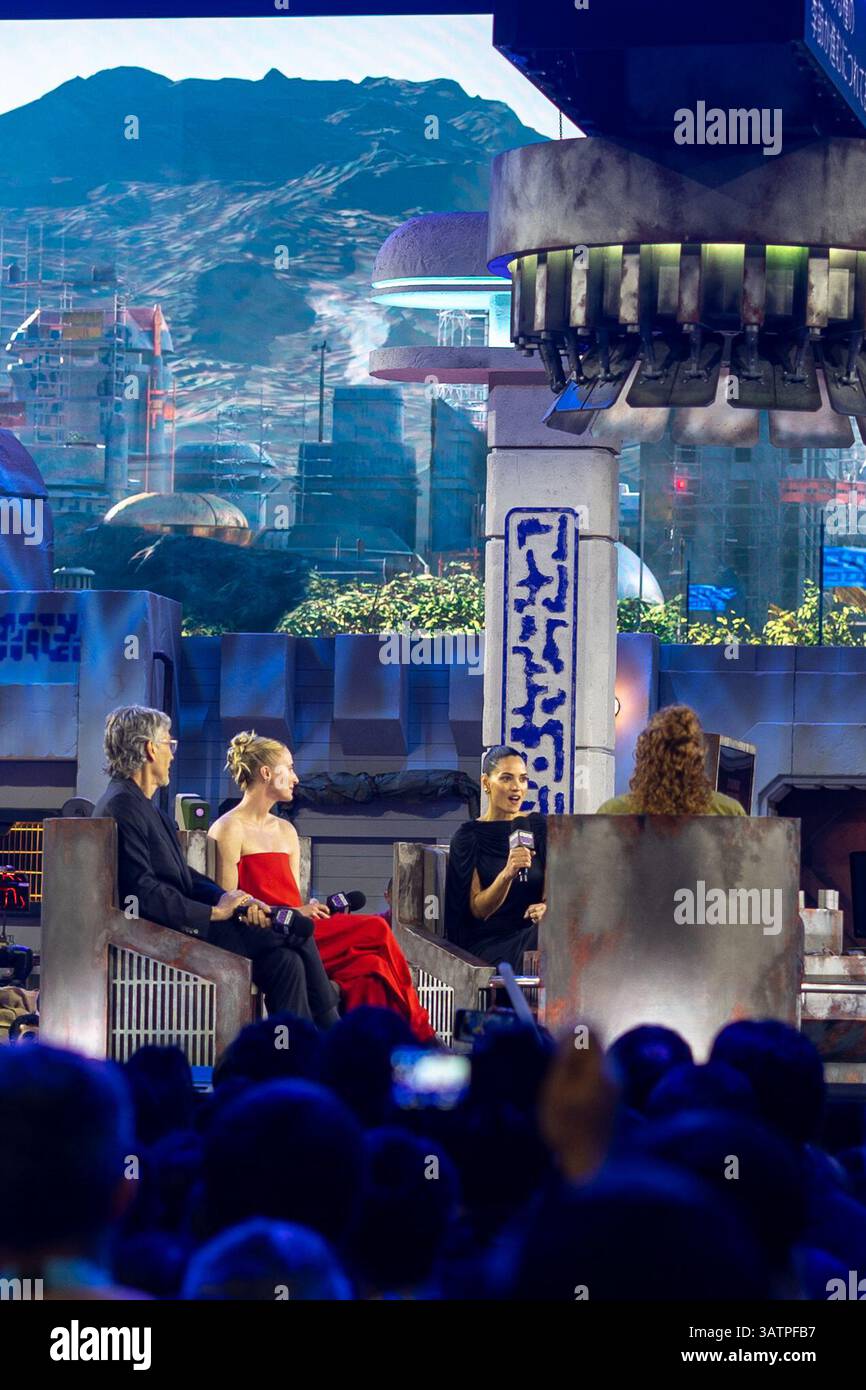 Tokyo, Japan. 19th Apr, 2025. Kristin Baver Interviewing Andor cast ...