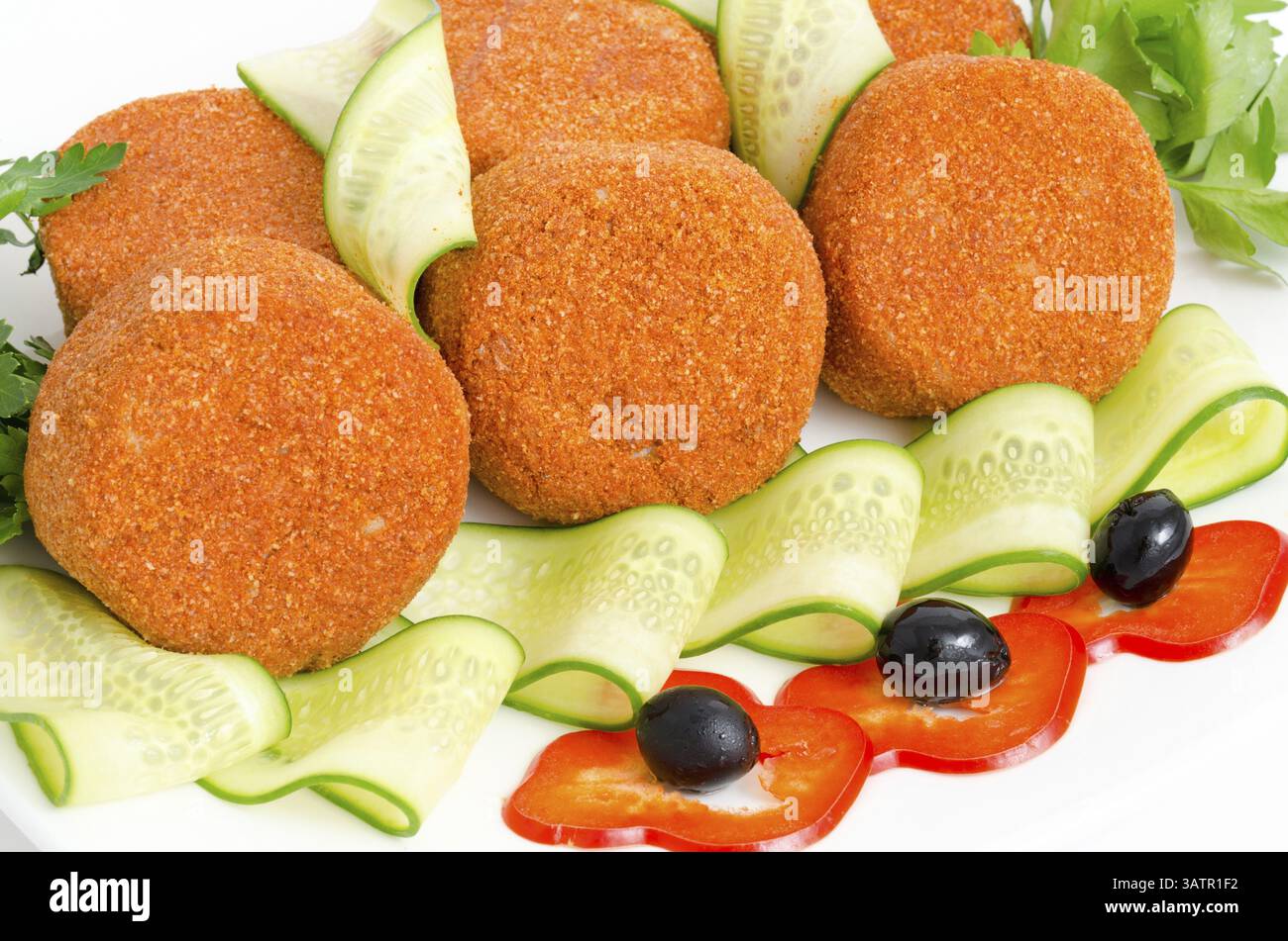 Round meat chops in hi-res stock photography and images - Alamy