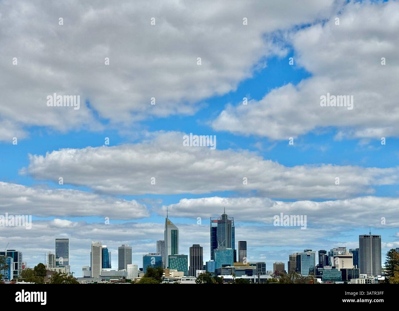 Perth skyline Western Australia - Smartphone Captured Stock Image