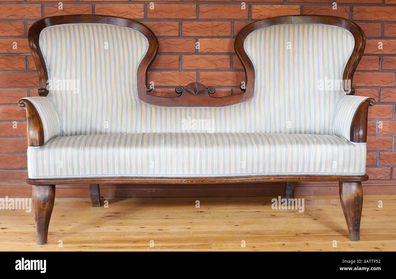 Wooden sofa hi-res stock photography and images - Alamy