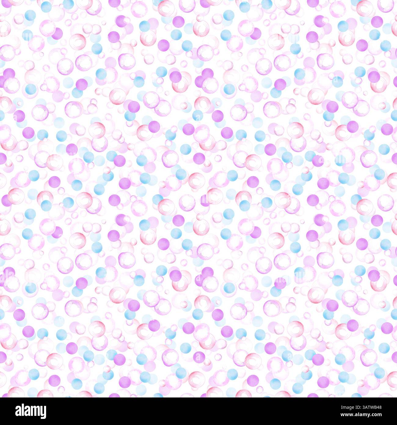 Hand drawn watercolor pearls seamless pattern isolated on white ...
