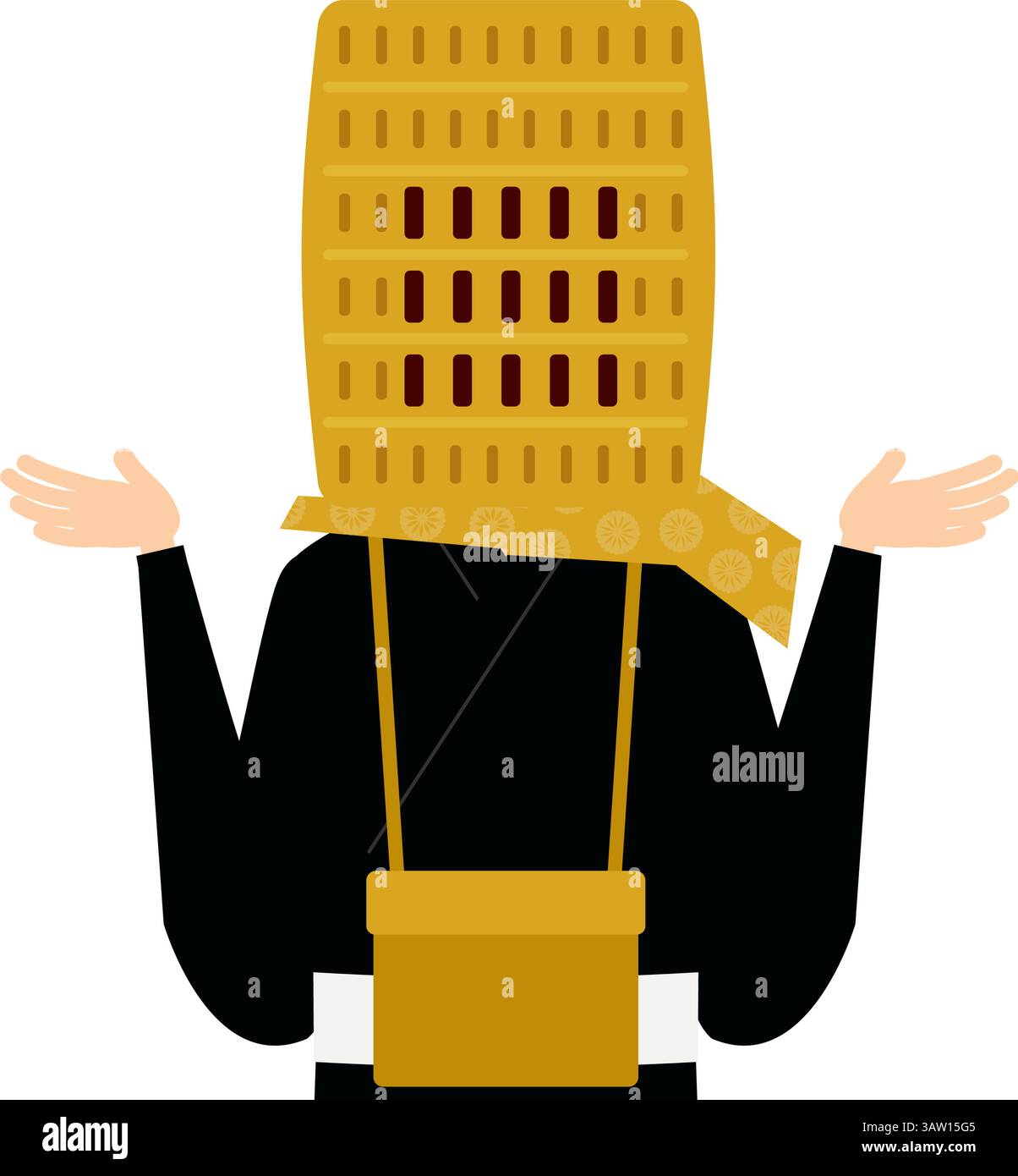 Monk Question Simple illustration of a buddhist monk questioning, Vector Illustration ...